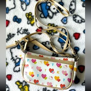 Sanrio Hello Kitty Multicolor Monogram Mini Pochette Bag Y2K